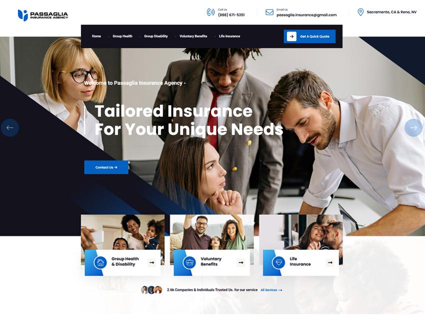 Passaglia Insurance Website